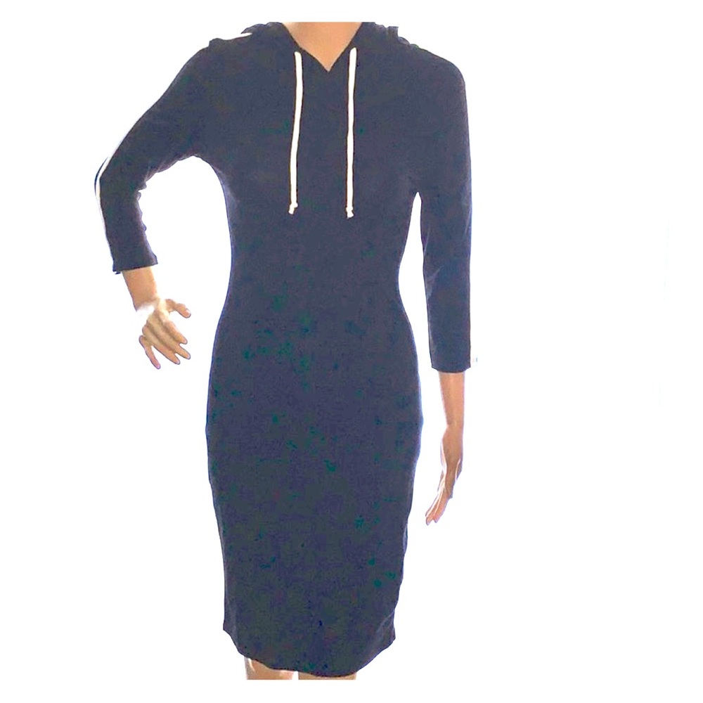 hooded mini dress
